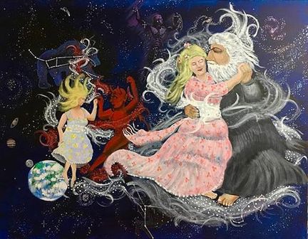 Mother Nature and Mother Earth Dancing with God and Satan