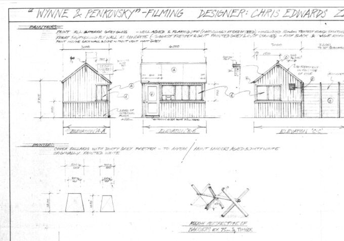 Border post hut drawing (AD)