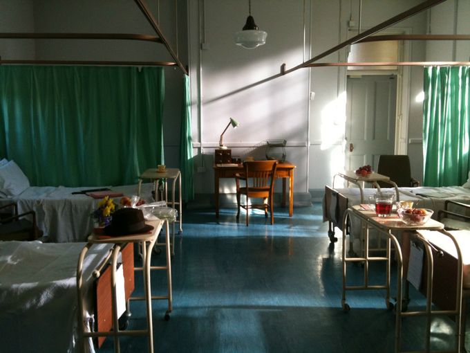 1960's hospital ward, painted and dressed (AD)