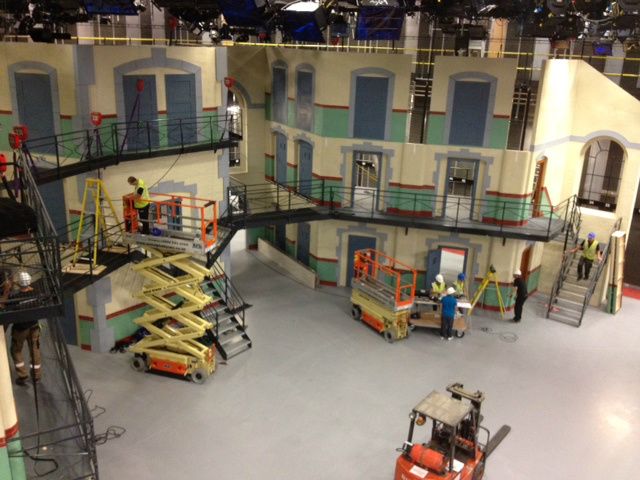 
The studio build in Manchester Mediacity HQ2