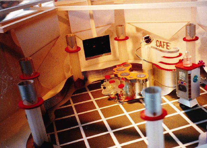 The set model at 1:50 scale
