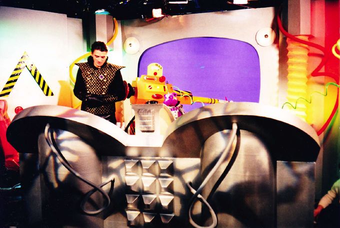 Colonel South (James Coombes) and Cyber Rat's spaceship