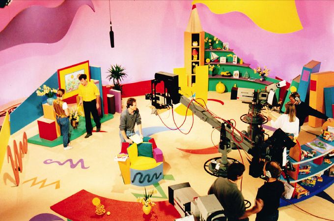 An overview of the studio space