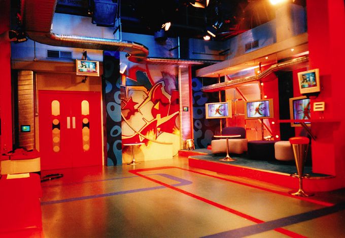 This sort of studio warehouse feel was built in BBC TV centre studio TC2 and shared space with Exchange (designed by my colleague Jane Cecchi)