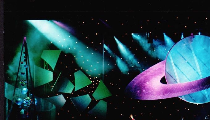 Some band with our flying Saturn planet