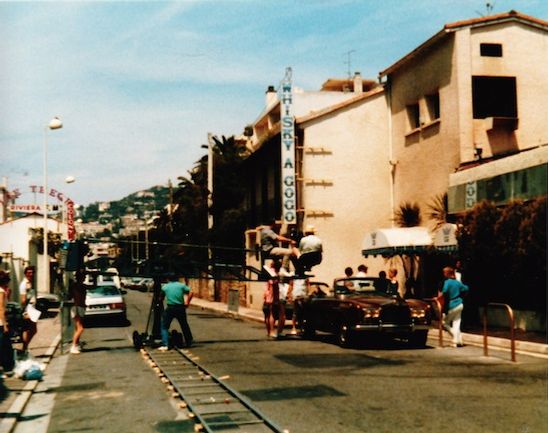 On location outside the 'Whisky a Go Go' club with the Roller! What a life!