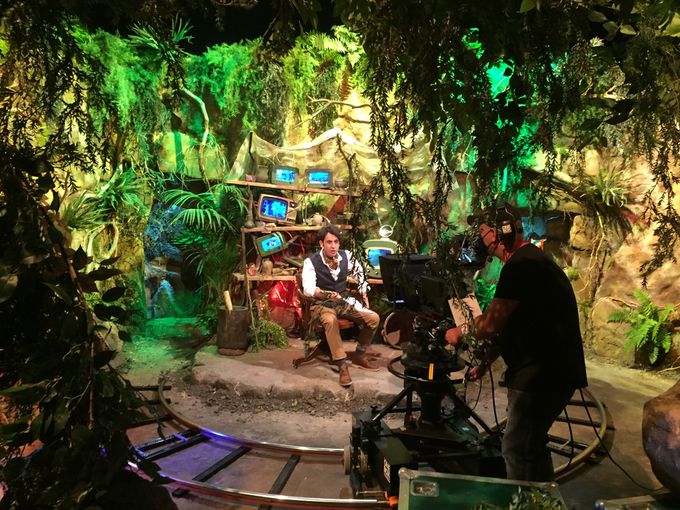 The Professor(Pete Firman)’s base from where the team enter the cave complex