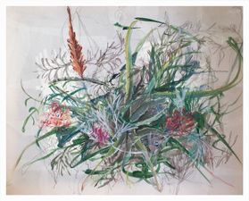 Studies In Pneuma, 2023, Acrylic on Stretched Paper.