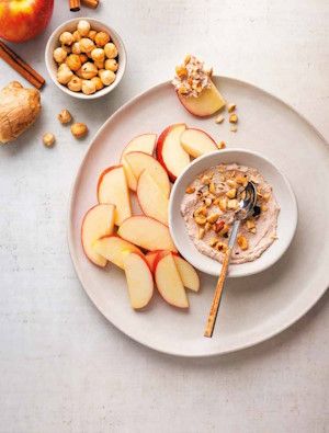 Appel met kaneeldip