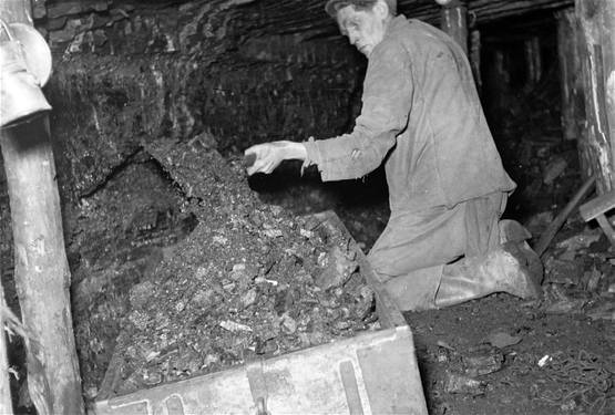 Fritz Garbe im Streb 1951
