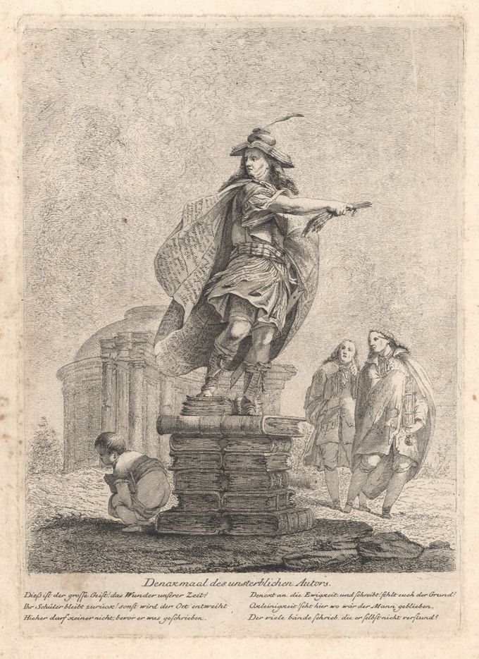 Denkmaal des unsterblichen Autors (prent van broers Rode)