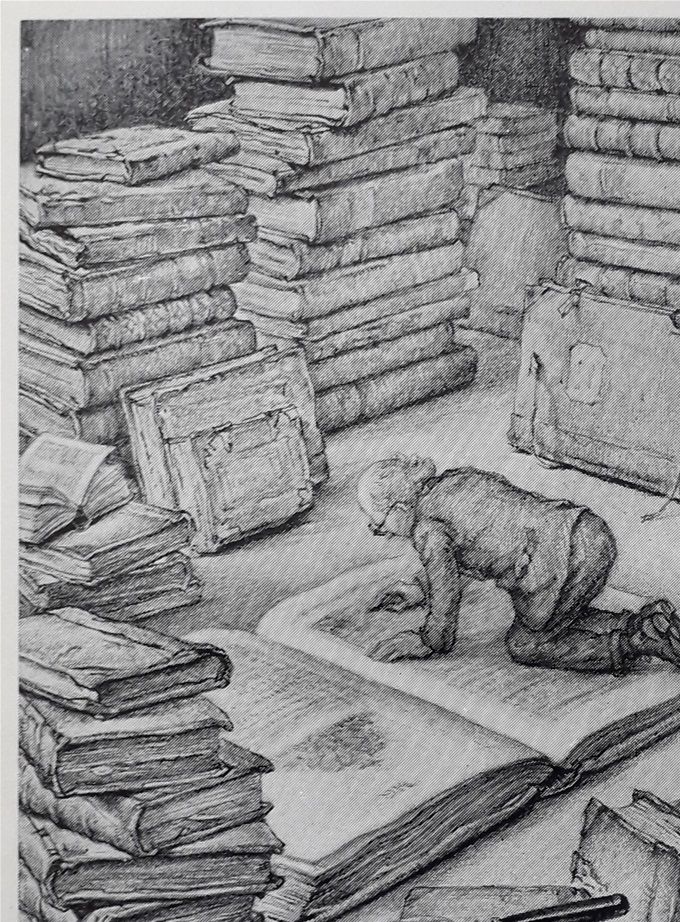 illustratie in boek van Smits