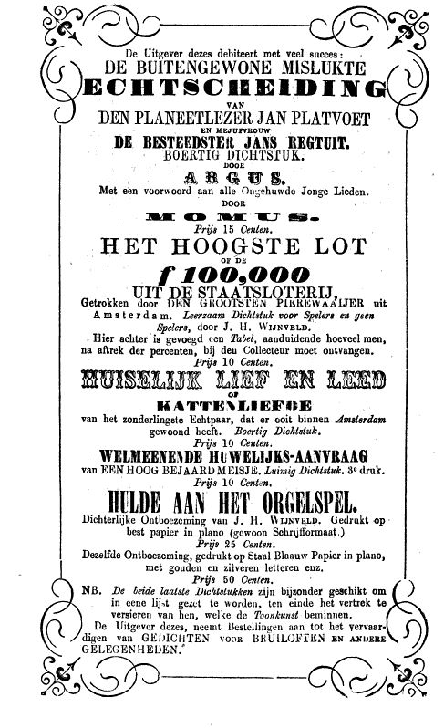 Amsterdam, J.H. Wijnveld, 1860