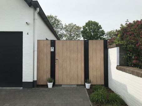 aluminium eik voetgangerspoort