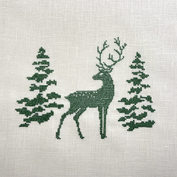Bäume mit Hirsch