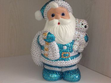 kerstman met pailletten