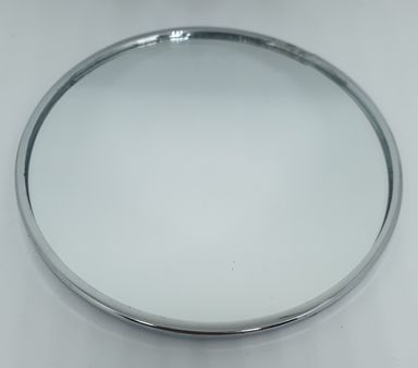 Miroir avec bord argenté