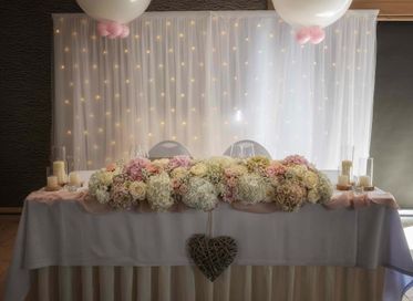 Rideaux en tulle et satin