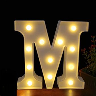 Ensemble lettre lumineuse Mr & Mrs