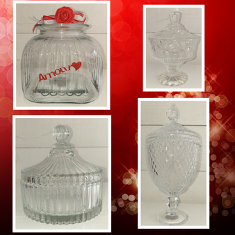 Bonbonnières en verre