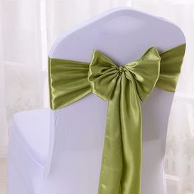 Noeud en satin vert clair