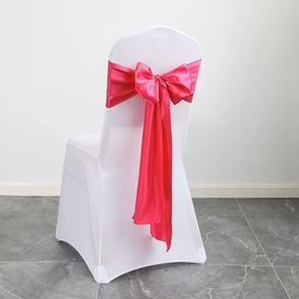 Noeud en satin Fushia
