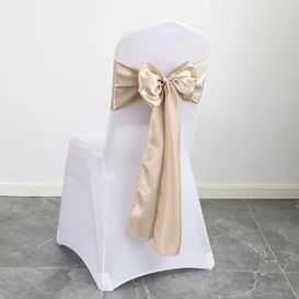 Noeud en satin Champagne