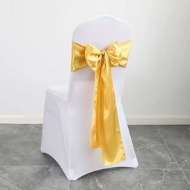 Noeud en satin doré