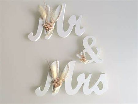 Lettres en bois "Mr & Mrs"