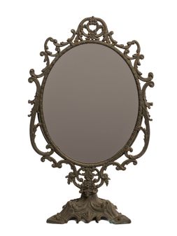 Petit miroir en fer forgé