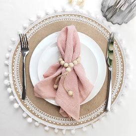 Serviette en gaz de coton rose 