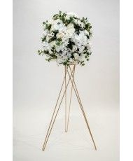 Support pour fleurs doré
