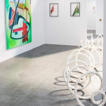 marshmallow spirals Diego Virgen Springboard Art Fair 2023  Photo by N