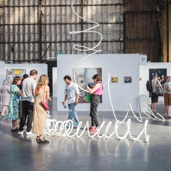 marshmallow spirals Diego Virgen Springboard Art Fair 2023  Photo by N