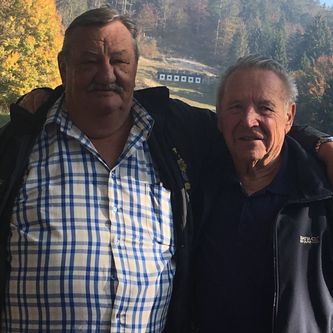 Les vainqueurs Fritz Fiechter Cat.A et Michel Perrin Cat.D/E