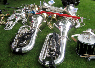 No 15 Brass on the Grass in Uppermill park 2013 Sally Cox
