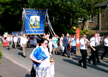 No 48 Wrigley Mill on a Sunny Whit Friday 2006 Wendy Bradbury