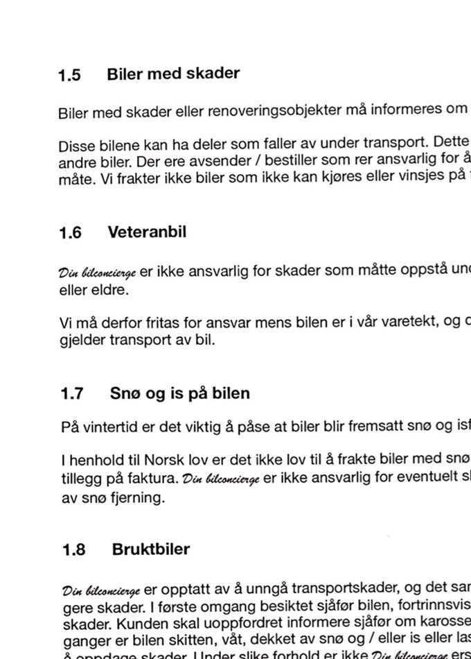 Vilkår side 2.