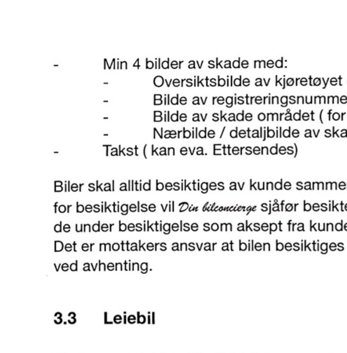 Vilkår side 4.