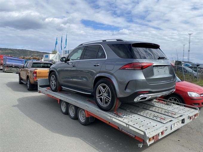 Hentet GLE350de på Drammen bilhavn for BOS Ullevål