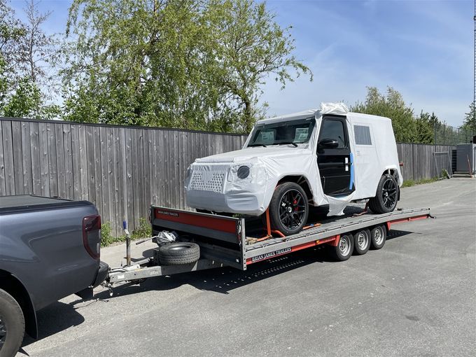Henter G63AMG på Drammen bilhavn for Bertel O. Steen Ullevål