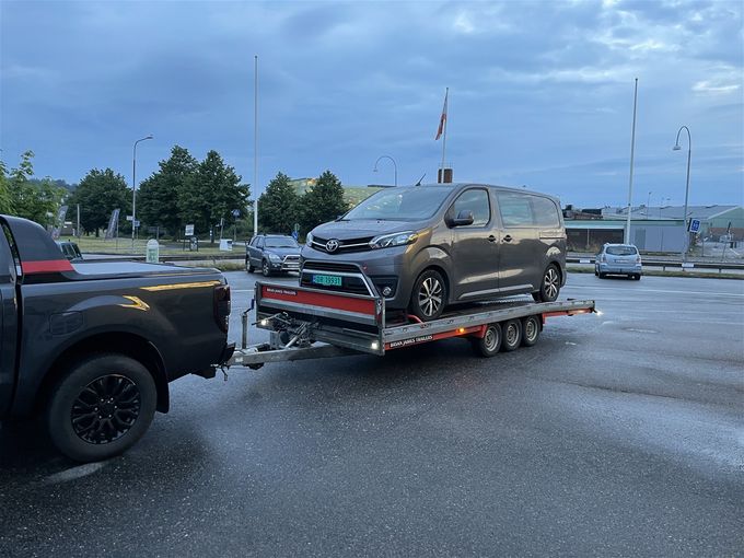 Hentet Toyota Proace i Sverige med motorproblemer