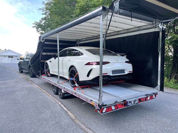Hentet AMG GT43 på Holmen fjordhotell for Bertel O. Steen Ullevål