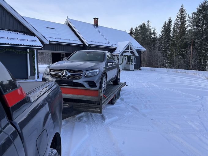 29/11 - Levert bil til kunde i Gjerstad for BOS Ullevål