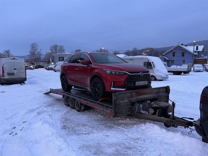 28/12 - Hentet BYD Tang på Fagernes for RSA Bil Drammen