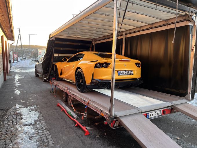 14/1 - Hentet Ferrari 812 GTS og levert il eier