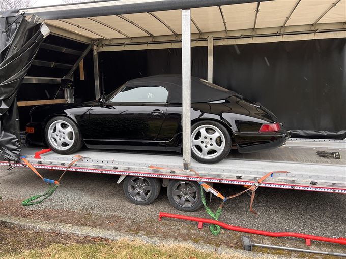 16/3 Levert Porsche Speedster til kunde i Haugesund for Bengtson Automarin