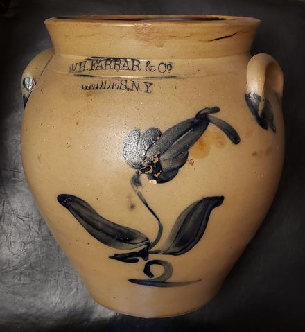Cruche W. H. Farrar & Co.,  Geddes N. Y. c. 1845