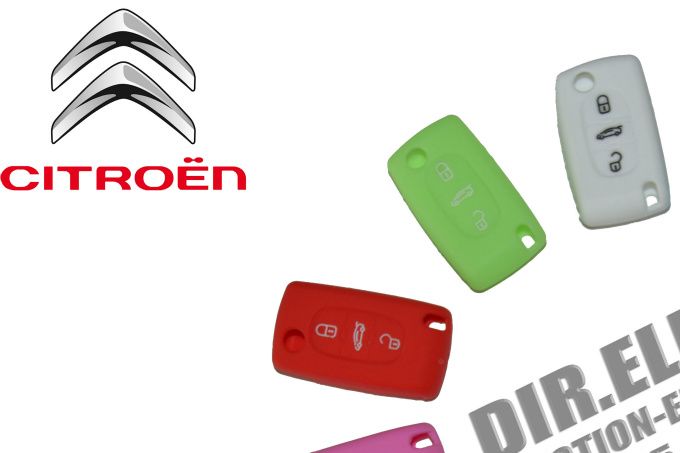 HOUSSE ETUI CLE CLEF TELECOMMANDE Citroën C1, C2, C3, C4, Picasso, Aircross, C5, C6, C-Crosser...