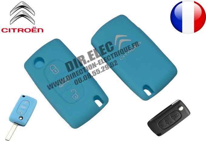 HOUSSE ETUI CLE CLEF TELECOMMANDE Citroën C1, C2, C3, C4, Picasso, Aircross, C5, C6, C-Crosser...